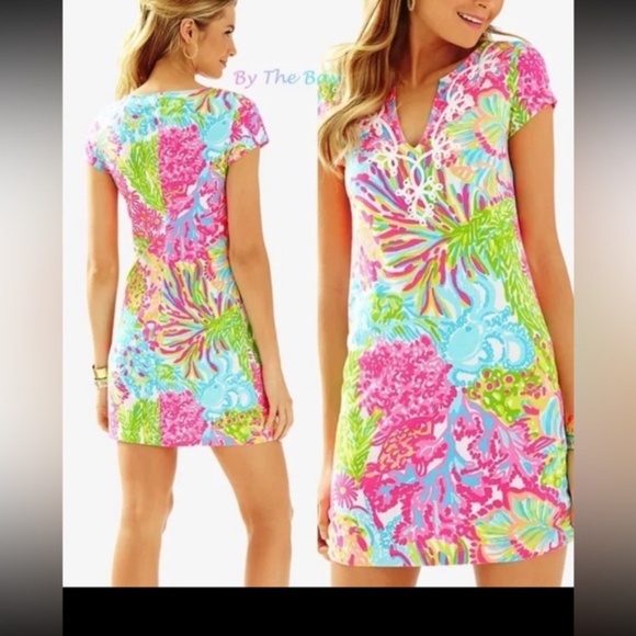 Lilly Pulitzer Brewster Dress Scuba to Cuba - Picture 3 of 9